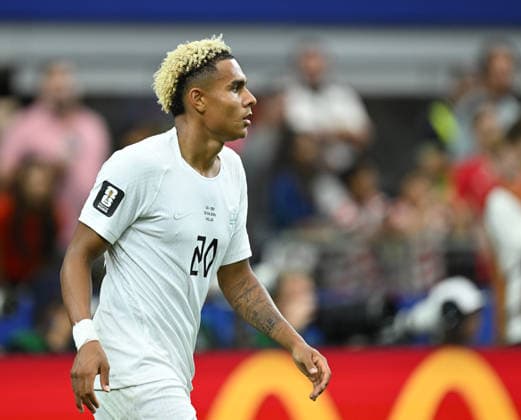 ARLINGTON, TEXAS - JUNE 30: Antonio Nusa of Norway looks on during the FIFA World Cup, WM, Weltmeisterschaft, Fussball 2026 Round Of 32 match between Group E Runners Up and Group I Runner-Up at Dallas Stadium on June 30, 2026 in Arlington, Texas.  Copyright: xMBxMediax