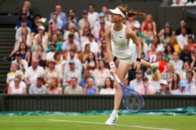 Maya Joint during her first round match Wimbledon Tennis Championships, Day 2, The All England Lawn Tennis and Croquet Club, London, UK - 30 Jun 2026London The All England Lawn Tennis and United Kingdom  Copyright: xEllaxLing Shutterstockx 16964204hm