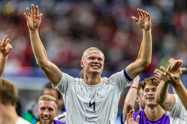 Ivory Coast vs. Norway DALLAS, TX - 30.06.2026: IVORY COAST VS. NORWAY - Erling Haaland, during the match between Ivory Coast and Norway, valid for the round of 16 of the 2026 FIFA World Cup, WM, Weltmeisterschaft, Fussball held at AT&amp;T Stadium, in Arlington, Texas, United States, this Tuesday (30). (Photo: Danilo Fernandes Fotoarena) x2975330x  DaniloxFernandes