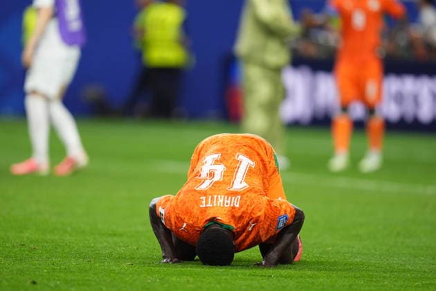 Ivory Coast v Norway - FIFA World Cup, WM, Weltmeisterschaft, Fussball 2026 - Round of 32 ARLINGTON, USA - JUNE 30: Oumar Diakite (14) of Ivory Coast reacts after losing the FIFA World Cup 2026 Round of 32 match between Ivory Coast and Norway at Dallas Stadium in Arlington, United States on June 30, 2026. Hakan Akgun Anadolu Texas United States. Editorial use only. Please get in touch for any other usage.  Copyright: x2026xAnadoluxHakanxAkgunx