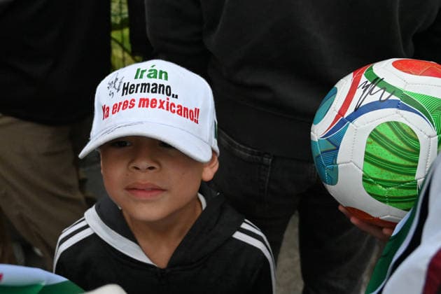 Iranian national team, Nationalteam FIFA World Cup, WM, Weltmeisterschaft, Fussball 2026 leave Tijuana, Mexico camp back home to Iran TIJUANA, MEXICO - JUNE 30: A young fan wears a hat that reads ‘Iran Hermano Ya Eres Mexicano’ Iran, brother, you re already Mexican as he and other fans wait for Iran s national team players to leave the Marriott Hotel at their Tijuana base camp to the airport ahead of the team’s departure following its elimination from the 2026 World Cup football tournament in Tijuana, Mexico on Tuesday, June 30, 2026. Carlos A. Moreno Anadolu Tijuana Mexico. Editorial use only. Please get in touch for any other usage.  Copyright: x2026xAnadoluxCarlosxA.xMorenox