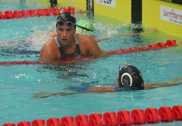 Natation - Championnat de France 30 06 2026 FINALES Laurent Lairys MAXPPP - Lou-Ann Gaudaire and Ines Delecroix of CN Brest during the final of the French Swimming Championships at the Raymond Sommet Olympic Pool in Saint-vâtienne on June30, 2026 ‚Äì photos by Laurent Lairys , Saint Etienne FRANCE  Copyright: xMAXPPPxLaurentxLairysx LLR202606307013 LLR202606307013