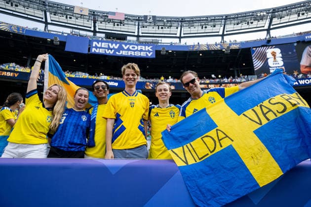 260630 Fans of Sweden ahead of the FIFA World Cup, WM, Weltmeisterschaft, Fussball 2026 round of 32 football match between France and Sweden on June 30, 2026 in New Jersey. Photo: Petter Arvidson BILDBYRAN kod PA PA1270 fotboll football soccer fotball vm fotbolls-vm fotball-vm fotbolls-vm 2026 fifa world cup 2026 sverige sweden sverige a bbeng frankrike france round of 32 16-delsfinal publik *** June 30, 2026: Fans of Sweden ahead of the FIFA World Cup 2026 Round of 32 soccer match between France and Sweden on June 30, 2026 in New Jersey. Photo by Petter Arvidson, BILDBYRAN, code PA PA1270. soccer, football, World Cup, 2026 FIFA World Cup, Sweden, Sweden A, BBENG, Francekrike france round of 32 round of 16 quarterfinals audience  Copyright: PETTERxARVIDSON BB260630PA067
