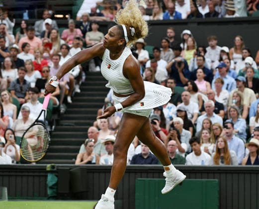 The Championships Wimbledon 2026 The Championships Wimbledon 2026 Day 2 30 06 2026 44 year old Serena Williams (USA) returns to centre court for a first round match against Maya Joint (AUS) Photo:- Roger Parker International Sports Fotos Ltd London UK Copyright: xx