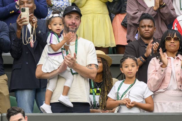 Wimbledon Tennis Championships 2026 - Day 2 LONDON, UNITED KINGDOM - JUNE 30: Serena William’s family including husband Alexis Ohanian, their two daughters Alexis Olympia Ohanian Jr. and Adira River Ohanian watch her play against Maya Joint of Australia during day two of The Wimbledon Tennis Championships 2026 at All England Lawn Tennis and Croquet Club on June 30, 2026 in London, United Kingdom. Ray Tang Anadolu London United States. Editorial use only. Please get in touch for any other usage.  Copyright: x2026xAnadoluxRayxTangx