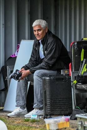 Sportdirektor Andreas Bornemann ( Pauli ) Deutschland , Hamburg , Adolf Jäger Kampfbahn , Fussball , Oberliga Hamburg , 2. Bundesliga , Test , Altona 93 - FC St Pauli *** Sports Director Andreas Bornemann, St. Pauli, Germany, Hamburg, Adolf Jäger Stadium, soccer, Hamburg Oberliga, 2. Bundesliga, exhibition match, Altona 93 vs. FC St. Pauli