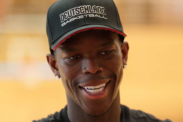30.06.2026: Trainingseinheit der deutschen Basketball-Nationalmannschaft in Berlin vor den World Cup Qualifier gegen Israel und Zypern: Dennis Schröder gibt ein Interview *** June 30, 2026: Training session for the German national basketball team in Berlin ahead of the World Cup qualifiers against Israel and Cyprus. Dennis Schröder gives an interview. Copyright: xJamesxZabelx