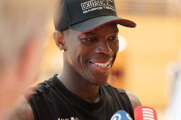 30.06.2026: Trainingseinheit der deutschen Basketball-Nationalmannschaft in Berlin vor den World Cup Qualifier gegen Israel und Zypern: Dennis Schröder gibt ein Interview *** June 30, 2026: Training session for the German national basketball team in Berlin ahead of the World Cup qualifiers against Israel and Cyprus. Dennis Schröder gives an interview. Copyright: xJamesxZabelx