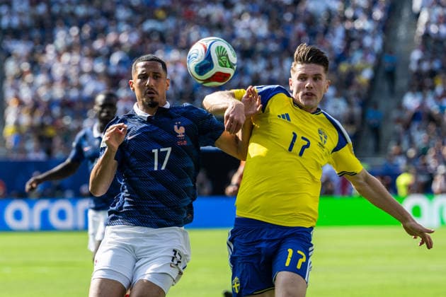 260630 William Saliba of France and Viktor Gyökeres of Sweden during the FIFA World Cup, WM, Weltmeisterschaft, Fussball 2026 round of 32 football match between France and Sweden on June 30, 2026 in New Jersey. Photo: Petter Arvidson BILDBYRAN kod PA PA1270 fotboll football soccer fotball vm fotbolls-vm fotball-vm fotbolls-vm 2026 fifa world cup 2026 sverige sweden sverige a bbeng frankrike france round of 32 16-delsfinal *** June 30, 2026: William Saliba of France and Viktor Gyökeres of Sweden during the FIFA World Cup 2026 Round of 32 soccer match between France and Sweden on June 30, 2026 in New Jersey. Photo by Petter Arvidson, BILDBYRAN, code PA PA1270. soccer, football, World Cup, 2026 FIFA World Cup, Sweden, Sweden A, BBENG, Francekrike france round of 32 round of 16  Copyright: PETTERxARVIDSON BB260630PA095