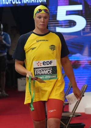 Natation - Championnat de France 30 06 2026 FINALES Pauline Mahieu of CANET 66 NATATION during the final 100m Backstroke Women of the French Swimming Championships at the Raymond Sommet Olympic Pool in Saint-Etienne on June30, 2026 photos by Laurent Lairys , Saint EtienneFrance  Copyright: xLaurentxLairysx