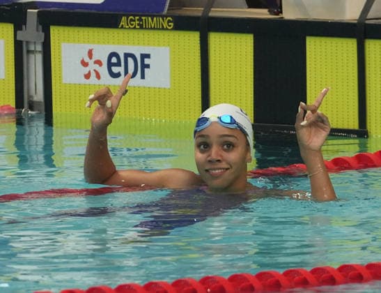 Natation - Championnat de France 30 06 2026 FINALES Mary - Ambre Molluh of U.S CRETEIL NATATION during the Final 100m Backstroke Women of the French Swimming Championships at the Raymond Sommet Olympic Pool in Saint-Etienne on June30, 2026 photos by Laurent Lairys , Saint EtienneFrance  Copyright: xLaurentxLairysx