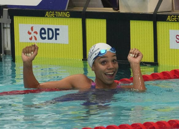 Natation - Championnat de France 30 06 2026 FINALES Mary - Ambre Molluh of U.S CRETEIL NATATION during the Final 100m Backstroke Women of the French Swimming Championships at the Raymond Sommet Olympic Pool in Saint-Etienne on June30, 2026 photos by Laurent Lairys , Saint EtienneFrance  Copyright: xLaurentxLairysx