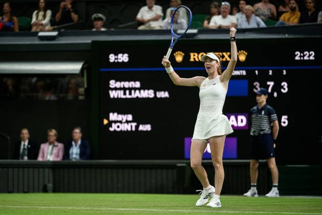 260630 Maya Joint of Autralia celebrates after a first round ladies singles match during day 2 of Wimbledon on June 30, 2026 in London. Photo: Jesper Zerman BILDBYRAN kod JZ JZ0744 tennis wimbledon 2 bbeng *** 260630 Maya Joint of Australia celebrates after a first-round women s singles match on Day 2 of Wimbledon on June 30, 2026, in London. Photo: Jesper Zerman, BILDBYRAN, code JZ JZ0744, tennis, Wimbledon, 2 bbeng  Copyright: JESPERxZERMAN BB260630JZ067