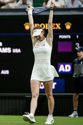 260630 Maya Joint of Autralia celebrates after a first round ladies singles match during day 2 of Wimbledon on June 30, 2026 in London. Photo: Jesper Zerman BILDBYRAN kod JZ JZ0744 tennis wimbledon 2 bbeng *** 260630 Maya Joint of Australia celebrates after a first-round women s singles match on Day 2 of Wimbledon on June 30, 2026, in London. Photo: Jesper Zerman, BILDBYRAN, code JZ JZ0744, tennis, Wimbledon, 2 bbeng  Copyright: JESPERxZERMAN BB260630JZ068