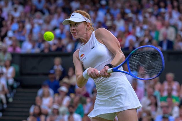 Day Two: The Championships - Wimbledon 2026 LONDON, ENGLAND JUNE 30 - Maya Joint of Australia during Ladies Single First Round at The Wimbledon Lawn Tennis Championship at Wimbledon on June 30, 2026 in London, England. (Photo by Keeran Marquis)  Copyright: xKeeranxMarquis Fotoarena SPPx Sportspressphoto_SPR181408