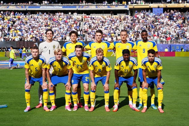 NEW YORK, USA 20260630 Sveriges startelva inför 16-delsfinalen mellan Frankrike och Sverige pa New York New Jersey Stadium under fotbolls-VM. ***Bilden ingar i SPORTPAKET. För övriga BETALBILD*** NEW YORK USA x9200x *** NEW YORK, USA 06 30 2026 Sweden s starting lineup for the Round of 16 match between France and Sweden at New York New Jersey Stadium during the World Cup ***Image included in the SPORT PACKAGE; for other images, see PAID CONTENT*** NEW YORK, USA x9200x  Copyright: xBjörnxLarssonxRosvall TTx FOTBOLLS-VM 2026 FRANKRIKE-SVERIGE