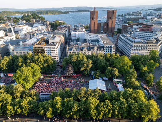 Football World Cup 2026 Oslo City Center Oslo 20260630. Oslo city center after Norway beat Ivory Coast 2-1 in the 1 16 final between Norway and Ivory Coast during the 2026 World Cup. Photo: Cornelius Poppe NTB Oslo Norway EDITORIAL USE ONLY. RESTRICTED USE FOR BETTING COMPANIES Ref:_SPOfWJvvTLZepQ.jpg *** 2026 World Cup, Oslo City Center, Oslo, June 30, 2026. Oslo city center after Norway defeated the Ivory Coast 2–1 in the Round of 16 match between Norway and the Ivory Coast during the 2026 World Cup. Photo by Cornelius Poppe, NTB, Oslo, Norway. EDITORIAL USE ONLY. RESTRICTED USE FOR BETTING COMPANIES  Copyright: xCorneliusxPoppex xNTBx