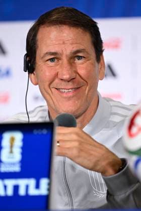 Belgian national football team - FIFA World Cup, WM, Weltmeisterschaft, Fussball 2026 - media activities 30 06 2026 SEATTLE, UNITED STATES OF AMERICA - JUNE 30 : Garcia Rudi head coach of Belgium talking to the press during a press conference, PK, Pressekonferenz at the Lumen Field Stadium prior to the Belgium vs Senegal match during the 2026 FIFA World Cup on June 30, 2026 in Seattle, United States of America, 30 06 2026 Seattle United States of America  Copyright: xNicoxVereeckenx