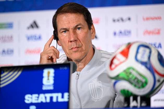 Belgian national football team - FIFA World Cup, WM, Weltmeisterschaft, Fussball 2026 - media activities 30 06 2026 SEATTLE, UNITED STATES OF AMERICA - JUNE 30 : Garcia Rudi head coach of Belgium talking to the press during a press conference, PK, Pressekonferenz at the Lumen Field Stadium prior to the Belgium vs Senegal match during the 2026 FIFA World Cup on June 30, 2026 in Seattle, United States of America, 30 06 2026 Seattle United States of America  Copyright: xNicoxVereeckenx