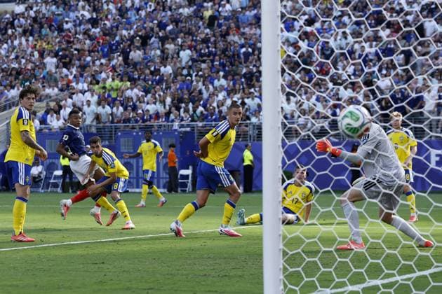 NEW JERSEY - Kylian Mbappe of France scores during the FIFA World Cup, WM, Weltmeisterschaft, Fussball 2026 round of 32 match between France and Sweden at Boston Stadium on June 30, 2026, in Foxborough, United States. MAURICE VAN STEEN ANP FIFA World Cup 2026 - round of 32 2026 xVIxANPxSportx xMauricexvanxSteenxIVx 562484718 originalFilename: 562484718.jpg