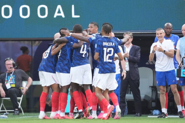 celebrate the goal, Torjubel zum 1:0 Kylian Mbappe (Frankreich, France, 10) - New York 30.06.2026: Frankreich vs. Schweden, MetLife Stadium, World Cup 26, Sechzehntelfinale *** celebrate the goal, goal celebration for Kylian Mbappé s 1-0 goal, France, June 30, 2026, France vs. Sweden, MetLife Stadium, World Cup 26, Round of 32