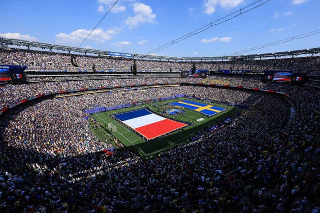 Football - FIFA World Cup, WM, Weltmeisterschaft, Fussball - Round of 32 - France v Sweden 30th June 2026 - FIFA World Cup - Round of 32 - France v Sweden - A general view of the MetLife Stadium (New York New Jersey Stadium) - Photo: Simon Stacpoole Offside. New Jersey USA *** Fußball: FIFA-Weltmeisterschaft, Runde der letzten 32: Frankreich gegen Schweden, 30. Juni 2026 FIFA-Weltmeisterschaft, Runde der letzten 32: Frankreich gegen Schweden Gesamtansicht des MetLife-Stadions in New York, New Jersey Stadionfoto: Simon Stacpoole Offside, New Jersey, USA  Copyright: xSimonxStacpoolexOffside