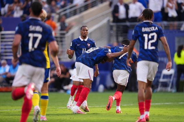 France v Sweden - FIFA World Cup, WM, Weltmeisterschaft, Fussball 2026 - Round of 32 NEW JERSEY, USA - JUNE 30: Kylian Mbappe of France celebrates after scoring his team s first goal during the 2026 FIFA World Cup Round of 32 match between France and Sweden at New Jersey Stadium (MetLife Stadium) in East Rutherford, New Jersey, USA, on June 30, 2026. Jose Hernandez Anadolu New Jersey United States. Editorial use only. Please get in touch for any other usage.  Copyright: x2026xAnadoluxJosexHernandezx