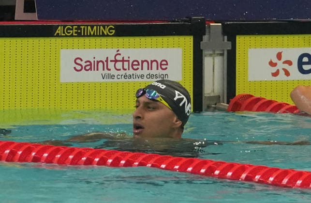 Natation - Championnat de France 30 06 2026 FINALES Yohann Ndoye - Brouard of Dauphins d Annecy during the Final 50 m Backstroke Men of the French Swimming Championships at the Raymond Sommet Olympic Pool in Saint-Etienne on June30, 2026 photos by Laurent Lairys , Saint EtienneFrance  Copyright: xLaurentxLairysx