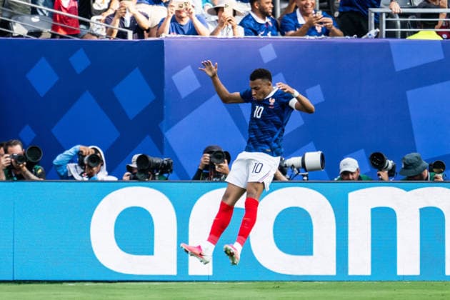260630 Kylian Mbappe of France celebrates after 3-0 during the FIFA World Cup, WM, Weltmeisterschaft, Fussball 2026 round of 32 football match between France and Sweden on June 30, 2026 in New Jersey. Photo: Petter Arvidson BILDBYRAN kod PA PA1270 fotboll football soccer fotball vm fotbolls-vm fotball-vm fotbolls-vm 2026 fifa world cup 2026 sverige sweden sverige a bbeng frankrike france round of 32 16-delsfinal jubel *** June 30, 2026: Kylian Mbappé of France celebrates after scoring the 3-0 goal during the FIFA World Cup 2026 Round of 32 soccer match between France and Sweden on June 30, 2026 in New Jersey. Photo by Petter Arvidson, BILDBYRAN, code PA PA1270. soccer, football, soccer, World Cup, soccer World Cup, soccer World Cup, soccer World Cup 2026, FIFA World Cup 2026, Sweden, Sweden, Sweden A, BBENG, FranceFrance round of 32 round of 16 celebration  Copyright: PETTERxARVIDSON BB260630PA213