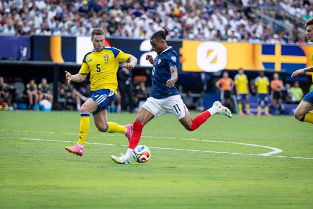 FOOTBALL : France vs Sweden - Coupe du Monde de la FIFA 2026. New York New Jersey Stadium, East Rutherford, New Jersey, Etats-Unis. 30 06 2026. Michael Olise 11 (France)  Copyright: xx