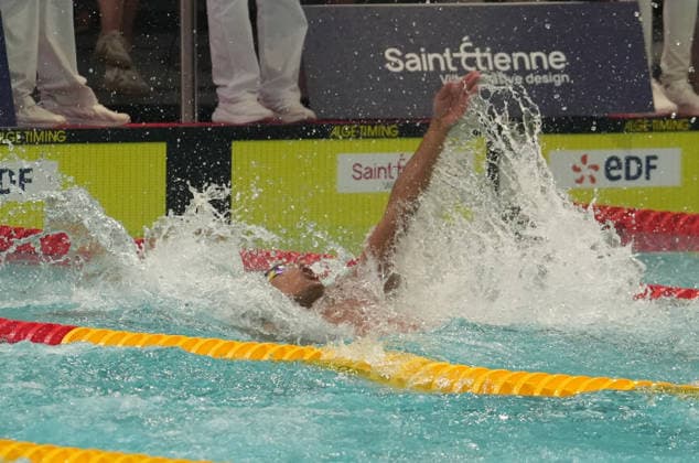 June 30, 2026, Saint Etienne, Bretagne, FRANCE: Yohann Ndoye - Brouard of Dauphins d Annecy during the Final 50 m Backstroke Men of the French Swimming Championships at the Raymond Sommet Olympic Pool in Saint-o°tienne on June30, 2026 Ã¢â‚¬ photos by . Natation - Championnat De France 30 06 2026 FINALES  - ZUMAl193 20260630_zsp_l193_029 Copyright: xLaurentxLairysx