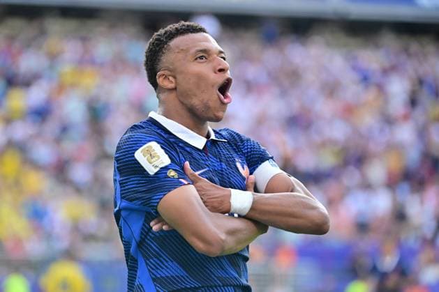 MetLife Stadium New Jersey (NY), 06 30 2026 - SPORTS WORLD CUP: FRANCE vs. SWEDEN - Second goal by Kylian Mbappe - Match between FRANCE and SWEDEN, valid for the second phase of the 2026 FIFA World Cup, WM, Weltmeisterschaft, Fussball held at MetLife Stadium, New Jersey, on the afternoon of Tuesday, June 30 (Photo: Eduardo Carmim Photo Premium SPP) 30930 (Eduardo Carmim SPP)  Copyright: xEduardoxCarmimx xSPPx spp-en-EdCa-eduardo_carmim_photo_premium_492244