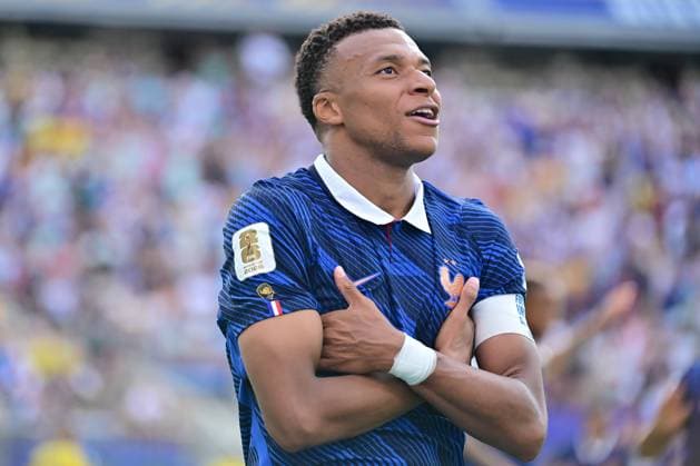 MetLife Stadium New Jersey (NY), 06 30 2026 - SPORTS WORLD CUP: FRANCE vs. SWEDEN - Second goal by Kylian Mbappe - Match between FRANCE and SWEDEN, valid for the second phase of the 2026 FIFA World Cup, WM, Weltmeisterschaft, Fussball held at MetLife Stadium, New Jersey, on the afternoon of Tuesday, June 30 (Photo: Eduardo Carmim Photo Premium SPP) 30930 (Eduardo Carmim SPP)  Copyright: xEduardoxCarmimx xSPPx spp-en-EdCa-eduardo_carmim_photo_premium_492246
