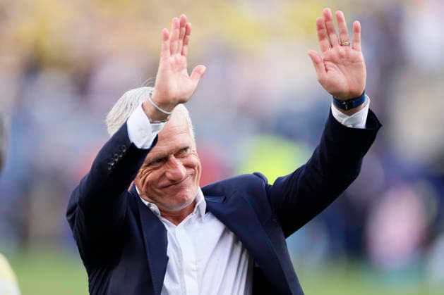 France v Sweden: Round Of 32 - FIFA World Cup, WM, Weltmeisterschaft, Fussball 2026 Didier Deschamps, Head Coach of France celebrates after winning the FIFA World Cup 2026 Round Of 32 match between France and Sweden at New York New Jersey Stadium on June 30, 2026 in East Rutherford, New Jersey. East Rutherford New York New Jersey Stadium NJ United States Copyright: xAllstarxPicturexLibraryxLtdx