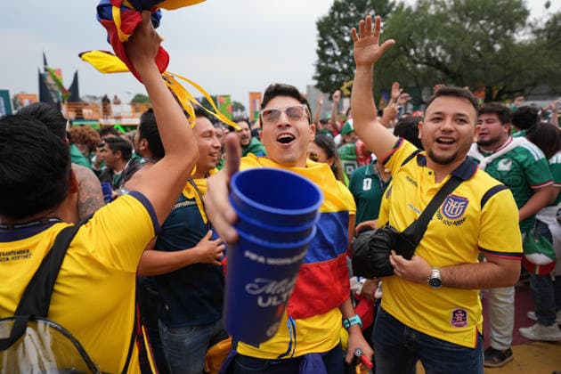 Mexico v Ecuador Round of 32 - FIFA World Cup, WM, Weltmeisterschaft, Fussball 2026 Supporters of Ecuador national team, Nationalteam attend the FIFA Word Cup 2026 round of 32 match between Mexico and Ecuador at Mexico City Stadium. on June 30, 2026 in Mexico City, Mexico. (Photo by Ian Robles Eyepix Group) Copyright: xIanxRobles xEyepixxGroupx EL_30062026_189634JPEG