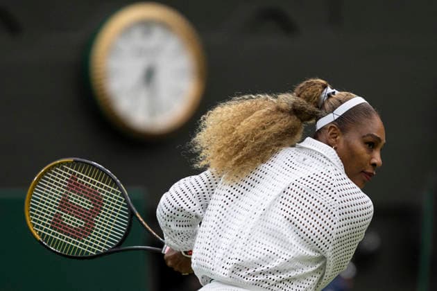 (260701) -- LONDON, July 1, 2026 -- Serena Williams of the United States warms up before the women s singles first round match against Maya Joint of Australia at Wimbledon tennis Championship in London, Britain, on June 30, 2026. (Photo by Xinhua) (SP)BRITAIN-LONDON-TENNIS-WIMBLEDON-WOMEN S SINGLES StephenxChung 