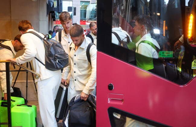 Toronto, 300626. The arrival of the Croatian football team at the hotel on the eve of the match with Portugal. Photo: Boris Kovacev CROPIX Copyright: xxBorisxKovacevx toronto_dolazak13-300726