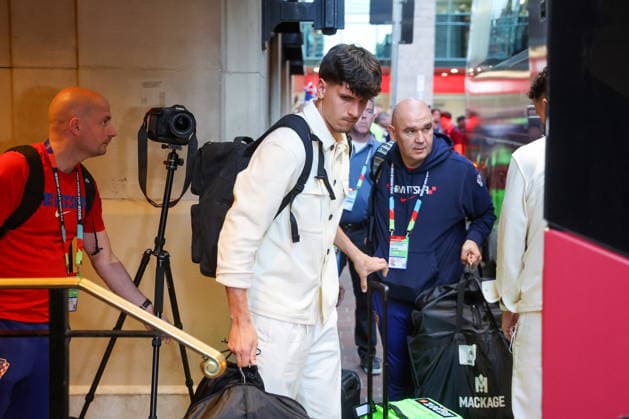 Toronto, 300626. The arrival of the Croatian football team at the hotel on the eve of the match with Portugal. In the photo: Igor Matanovic. Photo: Boris Kovacev CROPIX Copyright: xxBorisxKovacevx toronto_dolazak7-300726