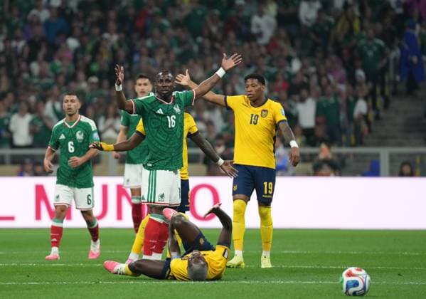 Mexico v Ecuador - FIFA World Cup, WM, Weltmeisterschaft, Fussball 2026 - Round of 32 MEXICO CITY, MEXICO - JUNE 30: Julian Quinones (16) of Mexico gestures during the 2026 FIFA World Cup Round of 32 match between Mexico and Ecuador at Mexico Stadium (Estadio Azteca) in Mexico City, Mexico on June 30, 2026. Juancho Torres Anadolu Mexico City Mexico. Editorial use only. Please get in touch for any other usage.  Copyright: x2026xAnadoluxJuanchoxTorresx
