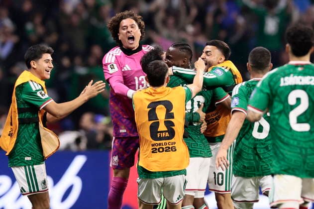 FIFA World Cup, WM, Weltmeisterschaft, Fussball 2026 - Round of 32 - Mexico vs Ecuador Players of Mexico celebrate the 1-0 goal during the FIFA World Cup 2026 Round of 32 match Mexico against Ecuador in Mexico City, Mexico, 30 June 2026. Mexico City Mexico  Copyright: xJOSExMENDEZx