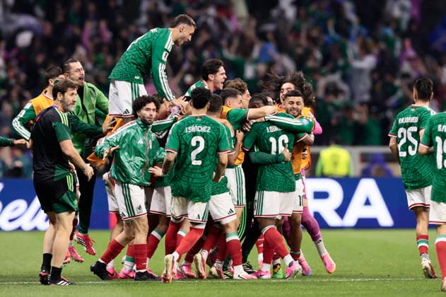 FIFA World Cup, WM, Weltmeisterschaft, Fussball 2026 - Round of 32 - Mexico vs Ecuador Players of Mexico celebrate scoring the 1-0 goal during the FIFA World Cup 2026 Round of 32 match Mexico against Ecuador in Mexico City, Mexico, 30 June 2026. Mexico City Mexico  Copyright: xJOSExMENDEZx
