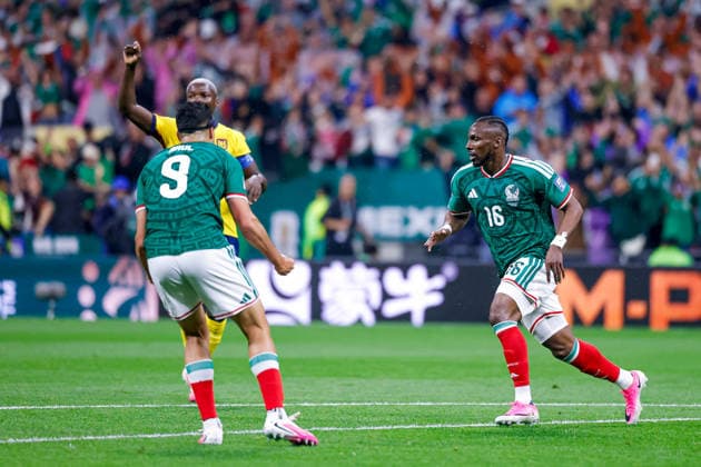 FIFA WORLD CUL 2026 MEXICO VS ECUADOR FIFA World Cup, WM, Weltmeisterschaft, Fussball 2026 MEXICO VS ECUADOR MEXICO VS ECUADOR 30062026 MEXICO CITY, MEXICO Action photo of Julian Quinones (16) of Mexico, celebrating a goal during game of the FIFA World Cup 2026, held at the Estadio Ciudad de Mexico of Mexico City. Foto de accion de Julian Quinones (16) de Mexico, celebrando un gol durante juego de la Copa del Mundo 2026 de la FIFA, celebrado en el Estadio Ciudad de Mexico de la Ciudad de Mexico. PHOTO BY IMAGENSHOP AGENCIA FOTOGRAFICA MEXICO CITY MEXICO CITY MEXICO *** FIFA WORLD CUP 2026 MEXICO VS. ECUADOR FIFA WORLD CUP 2026 MEXICO VS. ECUADOR MEXICO VS. ECUADOR 06 30 2026 MEXICO CITY, MEXICO Action photo of Julian Quinones (No. 16) of Mexico, celebrating a goal during a match of the 2026 FIFA World Cup, held at the Estadio Ciudad de Mexico in Mexico City Action photo of Julian Quinones (No. 16) of Mexico, celebrating a goal during a match of the 2026 FIFA World Cup, held at the Estadio Ciudad de Mexico in Mexico City PHOTO BY IMAGENSHOP PHOTO AGENCY MEXICO CITY MEXICO CITY MEXICO Copyright: xJORGExREYESx