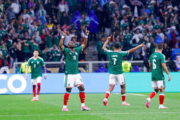 FIFA WORLD CUL 2026 MEXICO VS ECUADOR FIFA World Cup, WM, Weltmeisterschaft, Fussball 2026 MEXICO VS ECUADOR MEXICO VS ECUADOR 30062026 MEXICO CITY, MEXICO Action photo of Julian Quinones (16) of Mexico, celebrating a goal during game of the FIFA World Cup 2026, held at the Estadio Ciudad de Mexico of Mexico City. Foto de accion de Julian Quinones (16) de Mexico, celebrando un gol durante juego de la Copa del Mundo 2026 de la FIFA, celebrado en el Estadio Ciudad de Mexico de la Ciudad de Mexico. PHOTO BY IMAGENSHOP AGENCIA FOTOGRAFICA MEXICO CITY MEXICO CITY MEXICO *** FIFA WORLD CUP 2026 MEXICO VS. ECUADOR FIFA WORLD CUP 2026 MEXICO VS. ECUADOR MEXICO VS. ECUADOR 30062026 MEXICO CITY, MEXICO Action photo of Julian Quinones (No. 16) of Mexico, celebrating a goal during a match of the 2026 FIFA World Cup, held at the Estadio Ciudad de Mexico in Mexico City Action photo of Julian Quinones (No. 16) of Mexico, celebrating a goal during a match of the 2026 FIFA World Cup, held at the Estadio Ciudad de México in Mexico City PHOTO BY IMAGENSHOP PHOTO AGENCY MEXICO CITY MEXICO CITY MEXICO Copyright: xJORGExREYESx