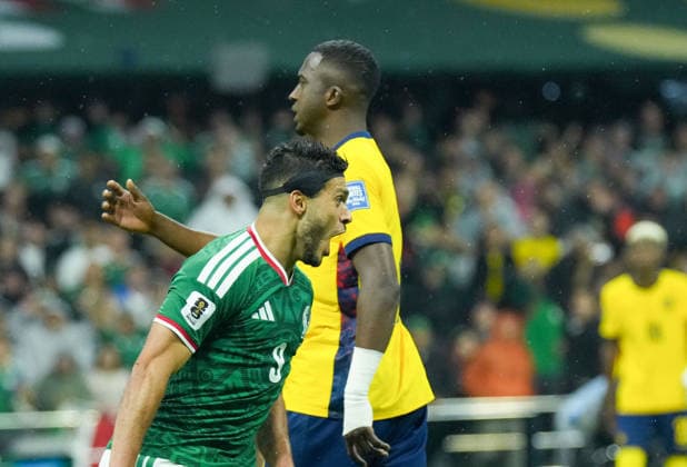 Mexico v Ecuador - FIFA World Cup, WM, Weltmeisterschaft, Fussball 2026 - Round of 32 MEXICO CITY, MEXICO - JUNE 30: Raul Jimenez (9) of Mexico celebrates after scoring a goal during the 2026 FIFA World Cup Round of 32 match between Mexico and Ecuador at Mexico Stadium (Estadio Azteca) in Mexico City, Mexico on June 30, 2026. Juancho Torres Anadolu Mexico City Mexico. Editorial use only. Please get in touch for any other usage.  Copyright: x2026xAnadoluxJuanchoxTorresx