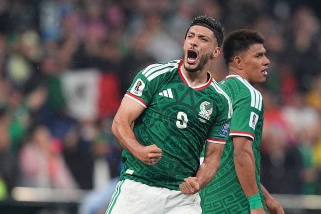 Mexico v Ecuador Round of 32 - FIFA World Cup, WM, Weltmeisterschaft, Fussball 2026 Raul Jimenez 9 of Mexico national team, Nationalteam celebrating after scoring a goal during the FIFA Word Cup 2026 round of 32 match between Mexico and Ecuador at Mexico City Stadium. on June 30, 2026 in Mexico City, Mexico. (Photo by Ian Robles Eyepix Group) Copyright: xIanxRobles xEyepixxGroupx EL_30062026_189781JPEG