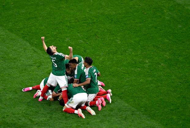 (260701) -- MEXICO CITY, July 1, 2026 -- Players of team Mexico celebrate their second goal during the round of 32 match between Mexico and Ecuador at the 2026 FIFA World Cup, WM, Weltmeisterschaft, Fussball at the Mexico City Stadium, Mexico, June 30, 2026. ) (SP)MEXICO-MEXICO CITY-FOOTBALL-FIFA WORLD CUP-ROUND OF 32-MEX VS ECU LixMuzi 