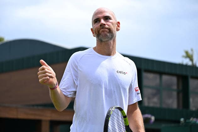 2026 Wimbledon - Adrian Mannarino Adrian Mannarino (FRA) during his first round match at the 2025 Wimbledon Tennis Championships at the AELTC in London, GREAT BRITAIN, on JuNE 30, 2026. Photo by Corinne Dubreuil ABACAPRESS.COM London  Copyright: xDubreuilxCorinne ABACAx