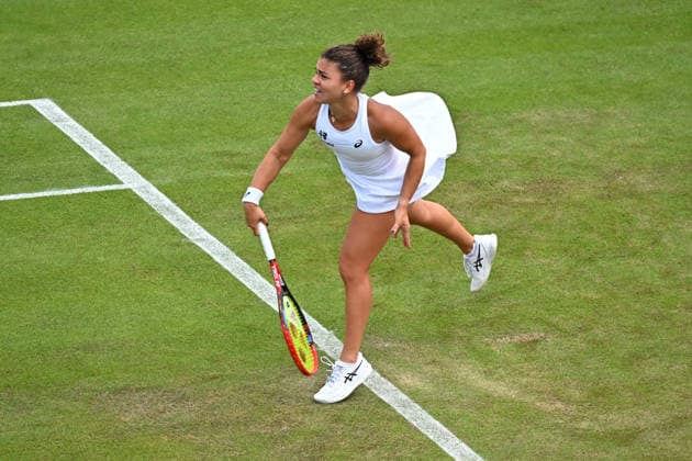 2026 Wimbledon - Jasmine Paolini Jasmine Paolini (ITA) during her first round match at the 2025 Wimbledon Tennis Championships at the AELTC in London, GREAT BRITAIN, on JuNE 30, 2026. Photo by Corinne Dubreuil ABACAPRESS.COM London  Copyright: xDubreuilxCorinne ABACAx