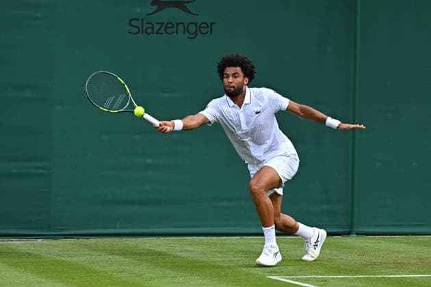 2026 Wimbledon - Arthur Fils Arthur Fils (FRA) during his first round match at the 2025 Wimbledon Tennis Championships at the AELTC in London, GREAT BRITAIN, on JuNE 30, 2026. Photo by Corinne Dubreuil ABACAPRESS.COM London  Copyright: xDubreuilxCorinne ABACAx