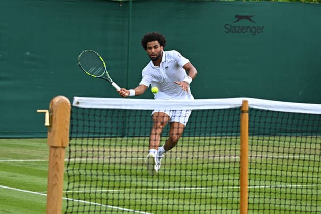 2026 Wimbledon - Arthur Fils Arthur Fils (FRA) during his first round match at the 2025 Wimbledon Tennis Championships at the AELTC in London, GREAT BRITAIN, on JuNE 30, 2026. Photo by Corinne Dubreuil ABACAPRESS.COM London  Copyright: xDubreuilxCorinne ABACAx